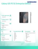 Samsung Smartfon Galaxy S25 FE 5G 8/128GB Enterprise Edition czarny