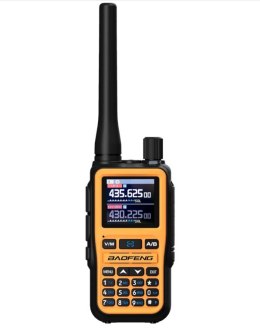 Krótkofalówka Baofeng UV-5R EU MINI USB-C Bluetooth VHF UHF Pasmo Lotnicze Orange (antena 15cm)