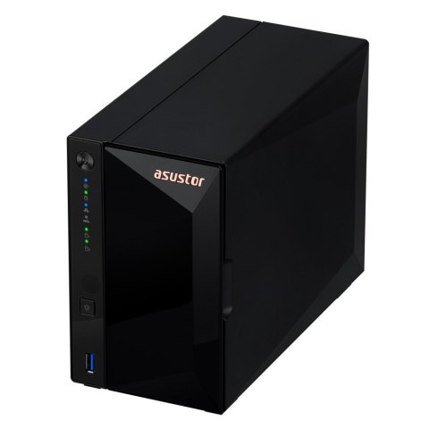NAS Asustor AS3302T v2; Tower; 2x (3.5" SATA HDD/ 2.5" SSD); Realtek RTD1619B, 2GB DDR4, 1x 2.5GbE, 3x USB 3.2