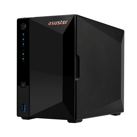 NAS Asustor AS3302T v2; Tower; 2x (3.5" SATA HDD/ 2.5" SSD); Realtek RTD1619B, 2GB DDR4, 1x 2.5GbE, 3x USB 3.2