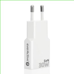 EverActive Ładowarka sieciowa SUPER SLIM QC 4+ 30W 2XUSB-C biała SC-385Q