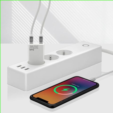 EverActive Ładowarka sieciowa SUPER SLIM QC 4+ 30W 2XUSB-C biała SC-385Q