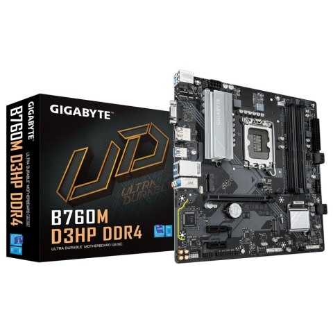 Gigabyte Płyta główna B760M D3HP DDR4 s1700 4DDR4 DSUB/HDMI/DP mATX
