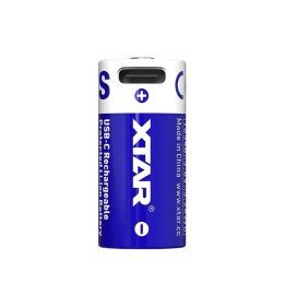 XTAR AKUMULATOR 16340/R-CR123 3,7V LI-ION 900MAH USB-C Z ZABEZPIECZENIEM 16340-900
