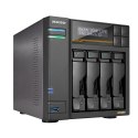 NAS Asustor AS6804T; Tower; 4x (3.5" SATA HDD/ 2.5" SSD); AMD Ryzen Embedded V3C14; 16G ECC DDR5 SODIMM (max. 64GB), 2x 10GbE, 2