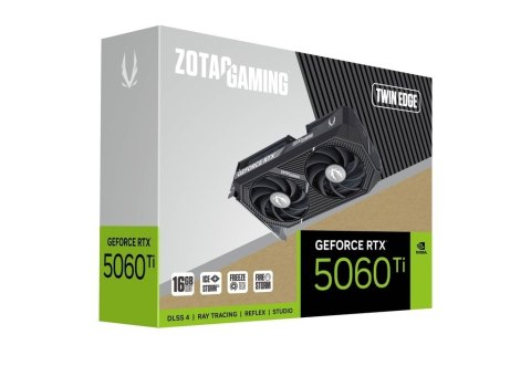 ZOTAC Karta graficzna GeForce RTX 5060 Ti 16GB TWIN EDGE GDDR7 128bit 3DP/HDMI