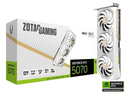 ZOTAC Karta graficzna GeForce RTX 5070 AMP 12GB GDDR7 192bit 3DP/HDMI biała