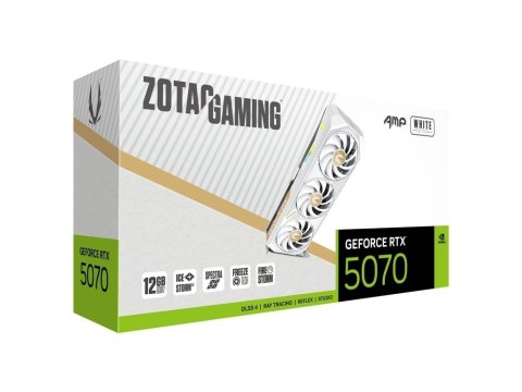 ZOTAC Karta graficzna GeForce RTX 5070 AMP 12GB GDDR7 192bit 3DP/HDMI biała