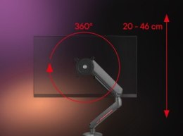 One For All DM8110 Uniwersalny uchwyt do monitora EXPERIENCE RGB, gaming, SINGLE, czarny, 21''-45'' 14kg