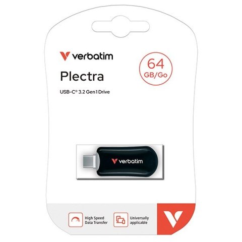 Verbatim Pendrive Plectra 64GB USB-C 100MB/s 30224 czarny