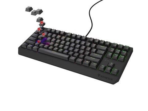 Klawiatura GENESIS Thor 230 TKL Gaming USB + RF Wireless + Bluetooth QWERTY Czarny