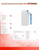 Verbatim Dysk SSD Pocket Summer Edition 1TB USB-C 1000MB/s