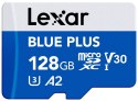 Lexar Karta pamięci microSD 128GB C10 A2 U3 V30 170MB/s Blue Plus