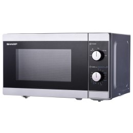 Kuchenka mikrofalowa SHARP YC-MS01E-S (800W; 20l; kolor srebrny) (WYPRZEDAŻ)