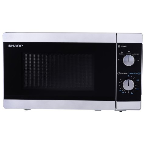 Kuchenka mikrofalowa SHARP YC-MS01E-S (800W; 20l; kolor srebrny) (WYPRZEDAŻ)