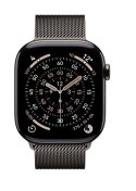 Apple Watch Series 11 GPS + Cellular koperta 42 mm z tytanu w kolorze łupku, bransoleta mediolańska w kolorze łupku
