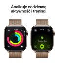Apple Watch Series 11 GPS + Cellular, koperta 46 mm z tytanu w kolorze złotym, bransoleta mediolańska w kolorze złotym S/M