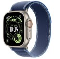Apple Watch Ultra 3 GPS + Cellular, koperta 49 mm z tytanu w kolorze naturalnym, opaska Trail w kolorze niebieskim/jaskrawoniebieskim 