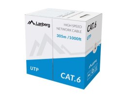 Lanberg LCU6-11CU-0305-S kabel sieciowy Szary 305 m Cat6 U/UTP (UTP)
