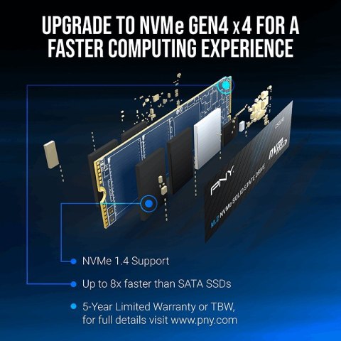 PNY Dysk SSD 1TB M.2 2280 CS2241 M280CS2241-1TB-RB
