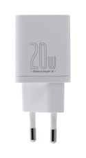 BASEUS ŁADOWARKA SIECIOWA SUPER SI 20W (BIAŁA)