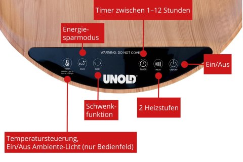 Unold Stół z termowentylatorem Henry Ceramic brązowy (86545)