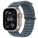 Apple Watch Ultra 3 GPS + Cellular Koperta 49 mm z tytanu w kolorze naturalnym Pasek Ocean w kolorze marynarskiego granatu