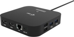 Replikator - i-tec USB-C Dual HDMI 2xHDMI 4K 60Hz 2x USB-C (10Gbps+5Gbps) 4x USB-A (2x5Gbps) Power Delivery 100W LAN Audio