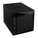 NAS Asustor AS5404T; Tower; 4x (3.5" SATA HDD/ 2.5" SSD); Intel Celeron N5105; 4GB DDR4 SODIMM (max. 16GB), 2x 2.5GbE  4x M.2 22