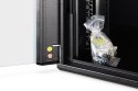 Szafa sieciowa wisząca DYNAmic 19" 9U rack 600x450, drzwi szyba, czarny, niedzielona, złożona, 60kg