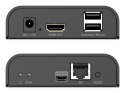 Przedłużacz (extender) po skrętce kat.6 HDMI 4K/60Hz z KVM USB 2.0 przez IP 1G lub do 120m/200m - dodatkowy odbiornik do DS-5535
