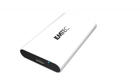 Dysk SSD Emtec X210G - 500 GB - USB Type-C - 3.2 Gen 2 (3.1 Gen 2) - 1100 MB/s - 10 Gbps - Biały (ECSSD500GX210G)