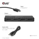 Hub USB Club Hub 3D MST (Multi Stream Transport) DisplayPort 1.4 na 4x DisplayPort, Cztery monitory, 4x 4K30Hz, 8K30Hz