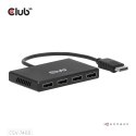 Hub USB Club Hub 3D MST (Multi Stream Transport) DisplayPort 1.4 na 4x DisplayPort, Cztery monitory, 4x 4K30Hz, 8K30Hz