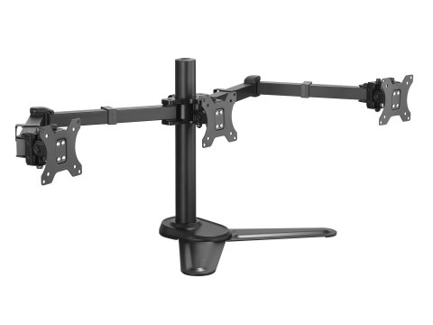 Uchwyt biurkowy Equip Pro - Tilt dla 3 wyświetlaczy LCD - Rozmiar ekranu: 43,2-68,6 cm (17"-27") - Interfejs montażowy: do 100 x