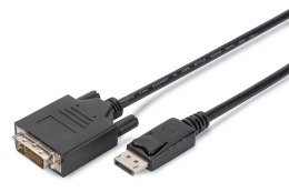 Kabel adapter DisplayPort, DP - DVI (24+1)M/M, 2.0m, 10er Set, Full HD, CE, bl