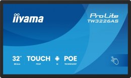 IIYAMA Monitor 32 cale TW3226AS-B3P POJ.10PKT.VA.24/7.FHD,500cd,HDMI,3xUSB, 1xUSB-c,RJ45,MIC, 2x5W,ANDROID 14,RK3567, 4/32GB, iiSign2
