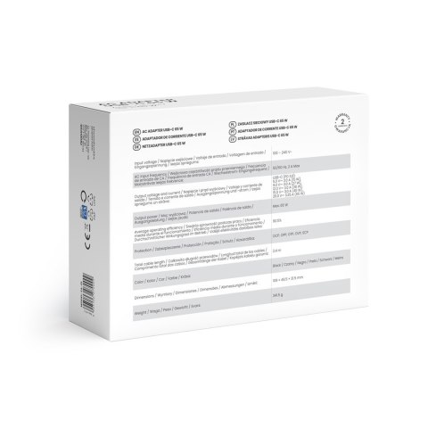 SAVIO ZASILACZ SIECIOWY USB-C 65W ZA-01