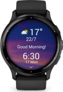 Garmin Venu 3 z czujnikiem tętna HRM Elevate Ox (grafitowa ramka / czarna koperta / czarny pasek)