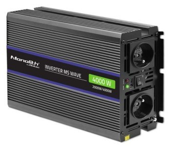 Qoltec Przetwornica napięcia Monolith 4000 MS Wave | 12V na 230V | 2000/4000W | USB