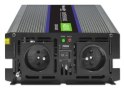 Qoltec Przetwornica napięcia Monolith 4000 MS Wave | 12V na 230V | 2000/4000W | USB