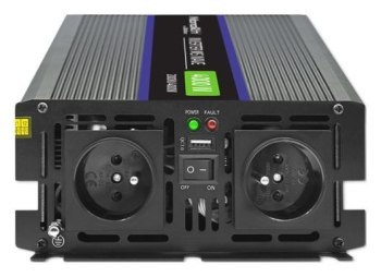 Qoltec Przetwornica napięcia Monolith 4000 MS Wave | 12V na 230V | 2000/4000W | USB