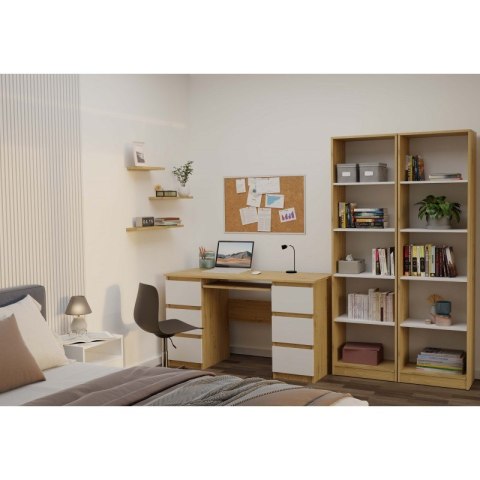 REGAŁ NA KSIĄŻKI 50 CM ARTISAN/BIEL