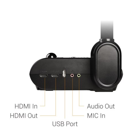 AVer F50+ aparat do dokumentów Czarny 25,4 / 3,2 mm (1 / 3.2") CMOS USB 2.0