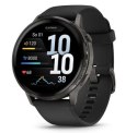 Garmin Venu 4 45mm Slate z silikonowym paskiem w kolorze Black