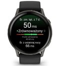 Garmin Venu 4 45mm Slate z silikonowym paskiem w kolorze Black