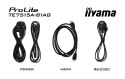Monitor IIYAMA 189.3cm (75") TE7515A-B1AG 16:9 M-Touch 2xHDMI+2xUSB-C (Speditionsversand)