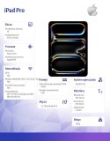 Apple IPad Pro 13-calowy Wi-Fi 2 TB ze szkłem standardowym - Srebrny