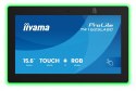 IIYAMA Monitor 16 cali TW1625LASC-B3PNR ANDROID 14,FHD,10PKT,450cd,2x2W, 4xUSB, 1xUSB-C,RJ45, MIC, RK3567, 4/32GB, LED lightbar, iiS