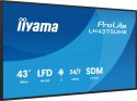 IIYAMA Monitor 43 cale LH4375UHS-B2AG,24/7,IPS,ANDROID.11,4K, WiFi, iiSignage2, FailOver, EShare, 24/7, full daisy chain